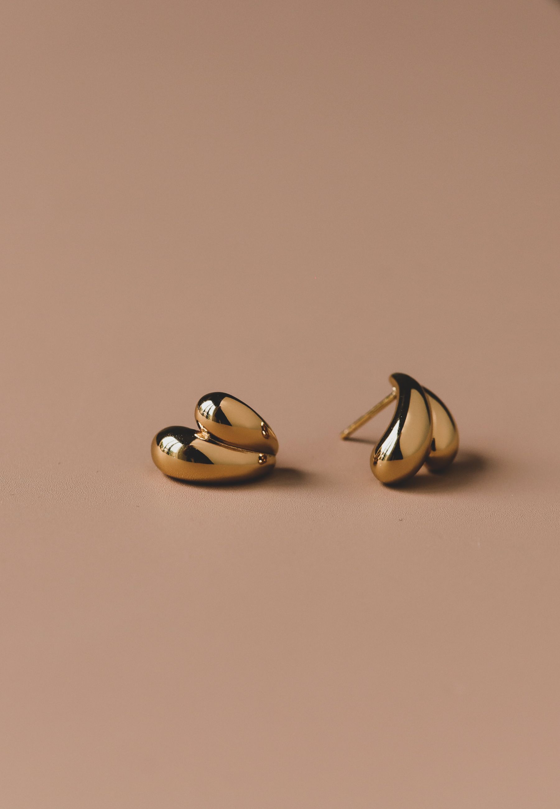 Pendientes doble gota zebraoro