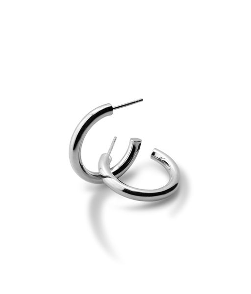 Orecchini BOLD HOOPS in argento sterling