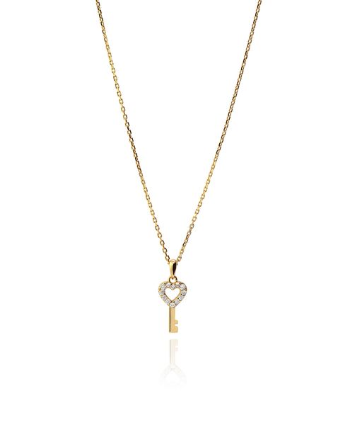 Collana THE KEY in argento sterling e placcatura in oro